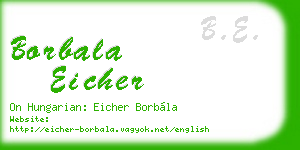 borbala eicher business card
